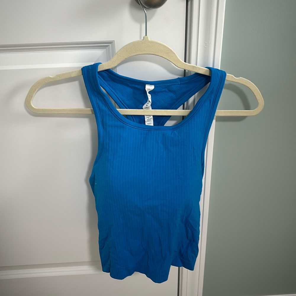 Lululemon cropped ebb to street tank top